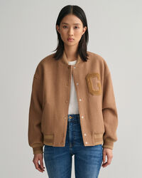 Wool Twill Varsity Jacket