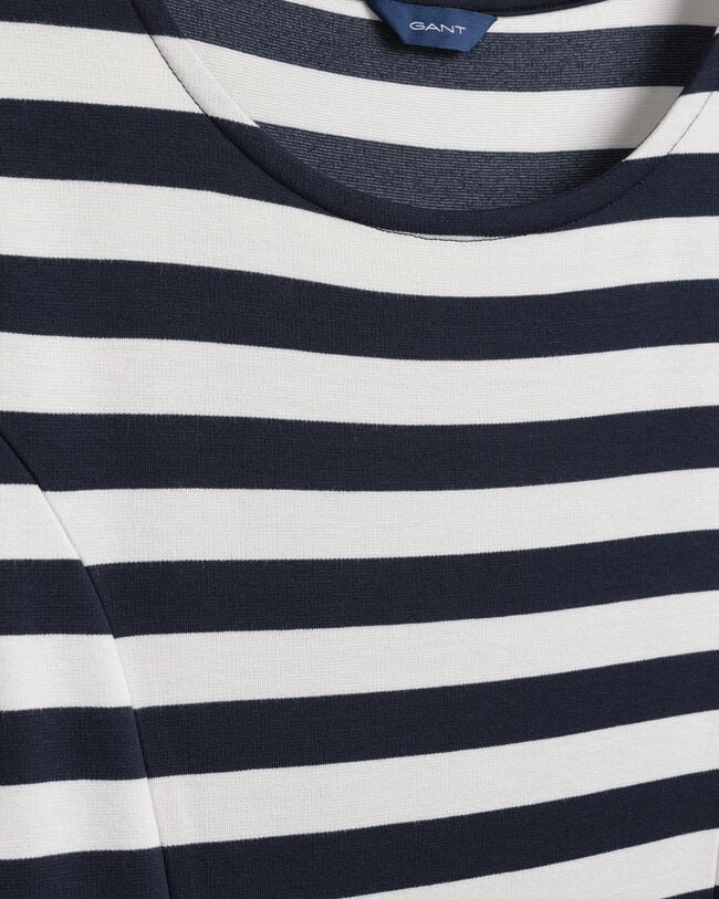 Striped Fit-and-Flare Dress