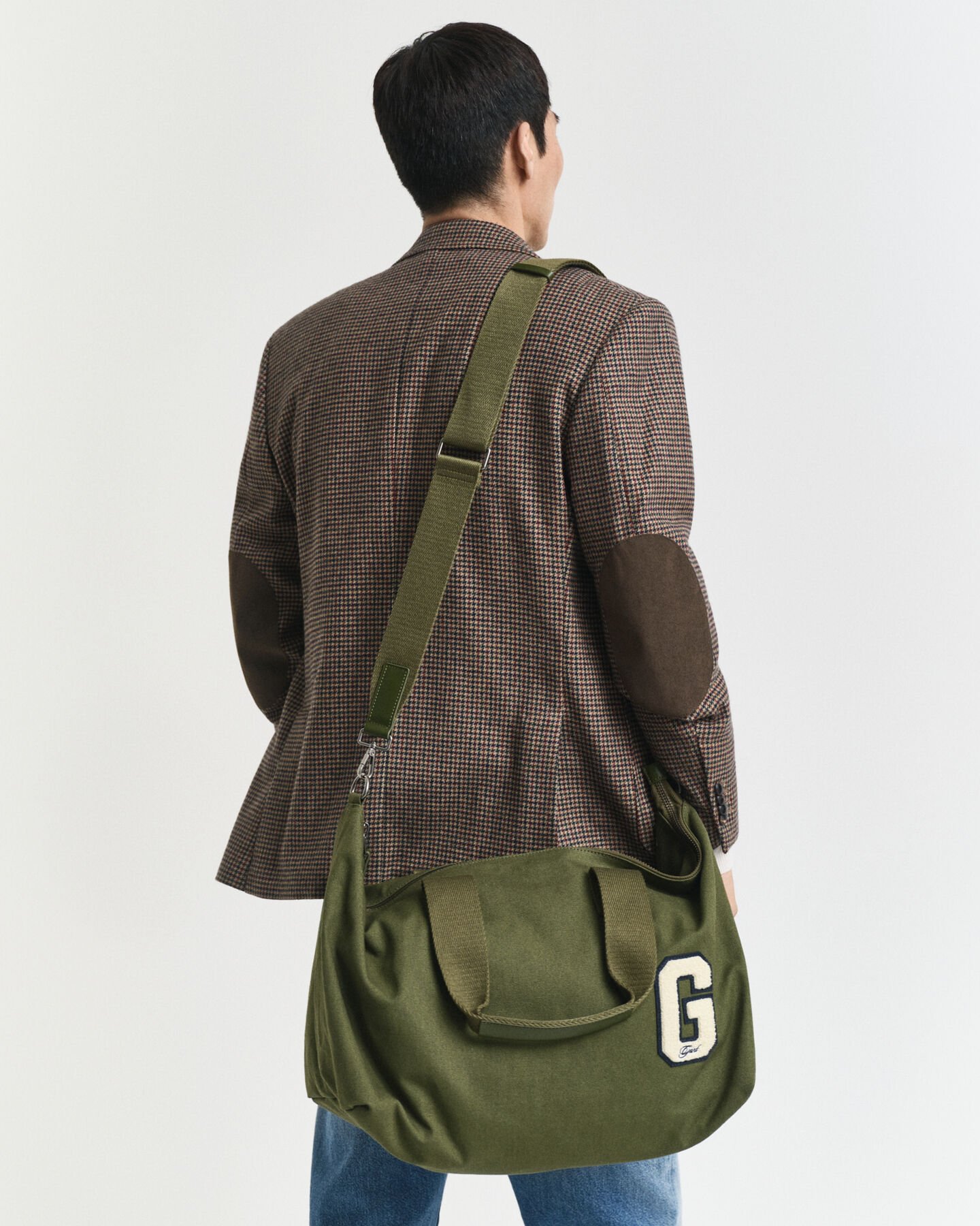 G Badge Cotton Canvas Duffel Bag