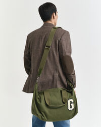 G Badge Cotton Canvas Duffel Bag