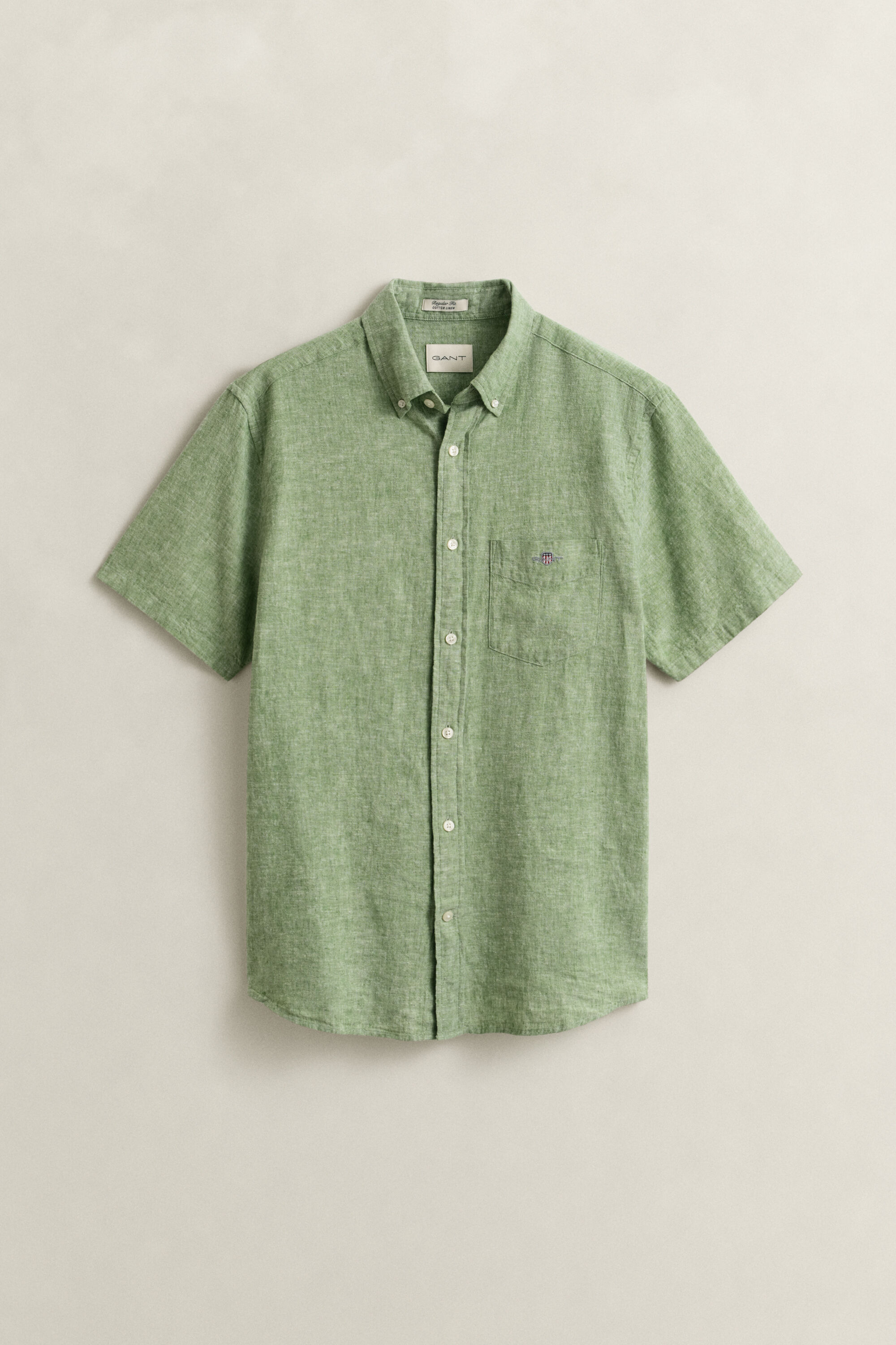 Linen Blend Short Sleeve Shirt