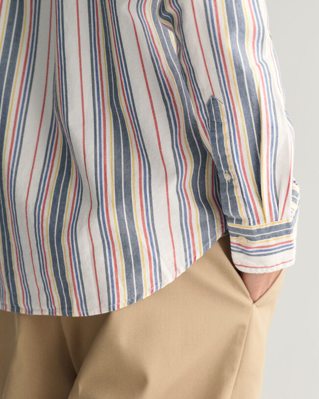 Regular Fit Striped Archive Oxford Shirt 