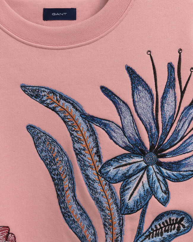 Flower Crew Neck Sweatshirt