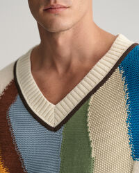 Art Print Knitted Vest