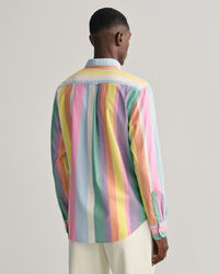 Regular Fit Multi Stripe Oxford Shirt