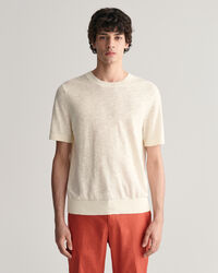 Knitted Cotton Linen T-Shirt