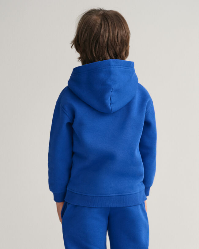 Kids Contrast Shield Hoodie