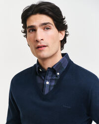 Extra Fine Merino Wool V-Neck Sweater