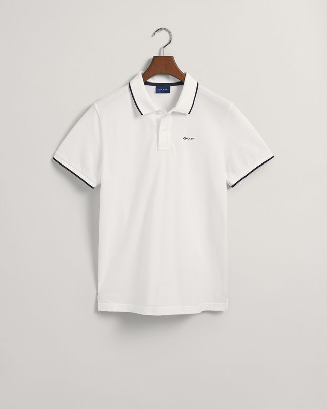 Contrast Tipped Piqu&eacute; Polo Shirt
