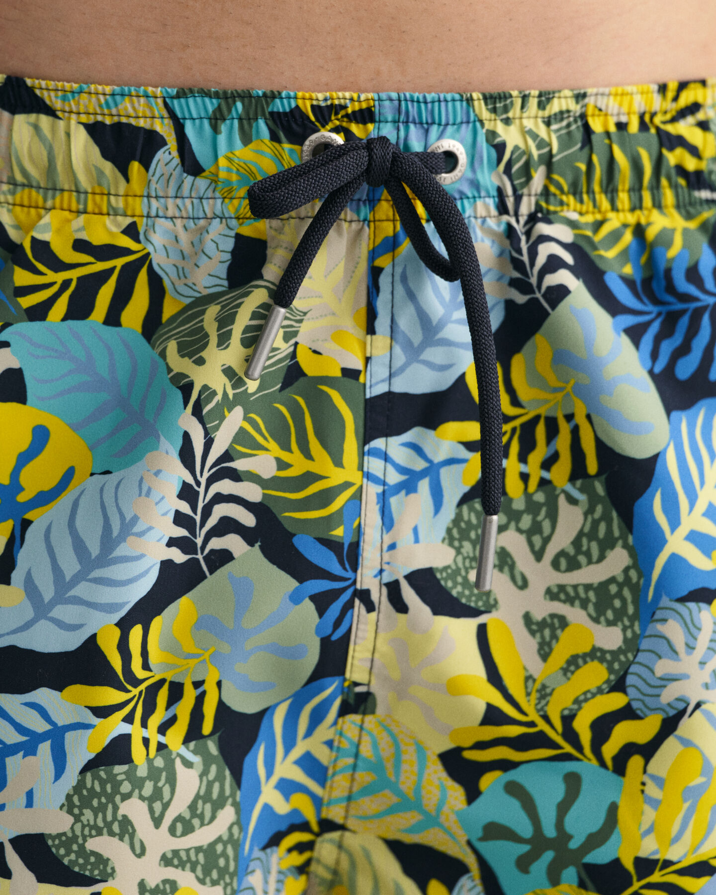 Classic Fit Tropical Print Swim Shorts