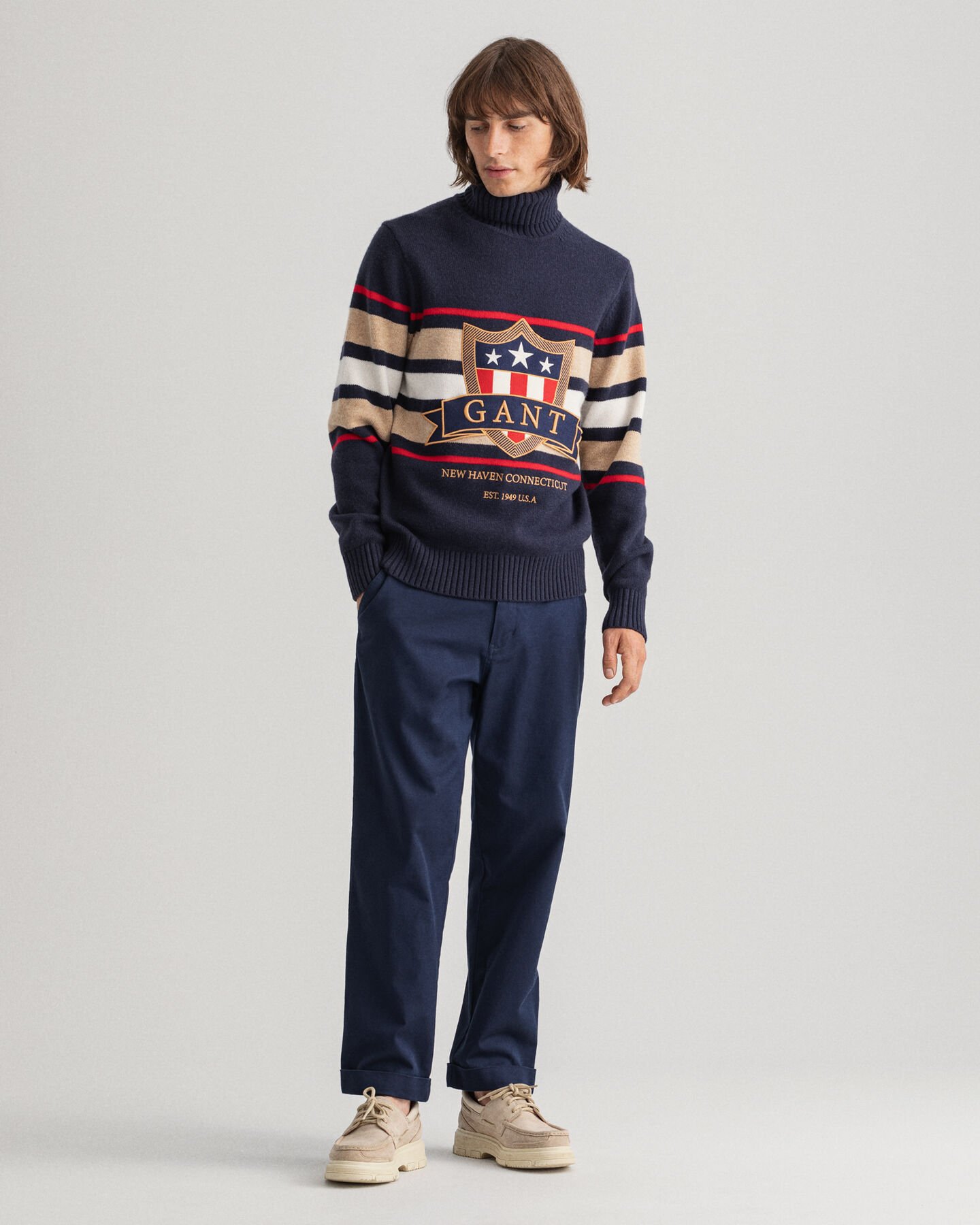 Banner Shield Turtleneck