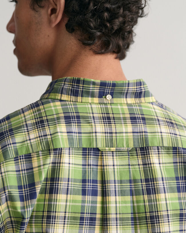 Regular Fit Medium Checked Poplin Shirt
