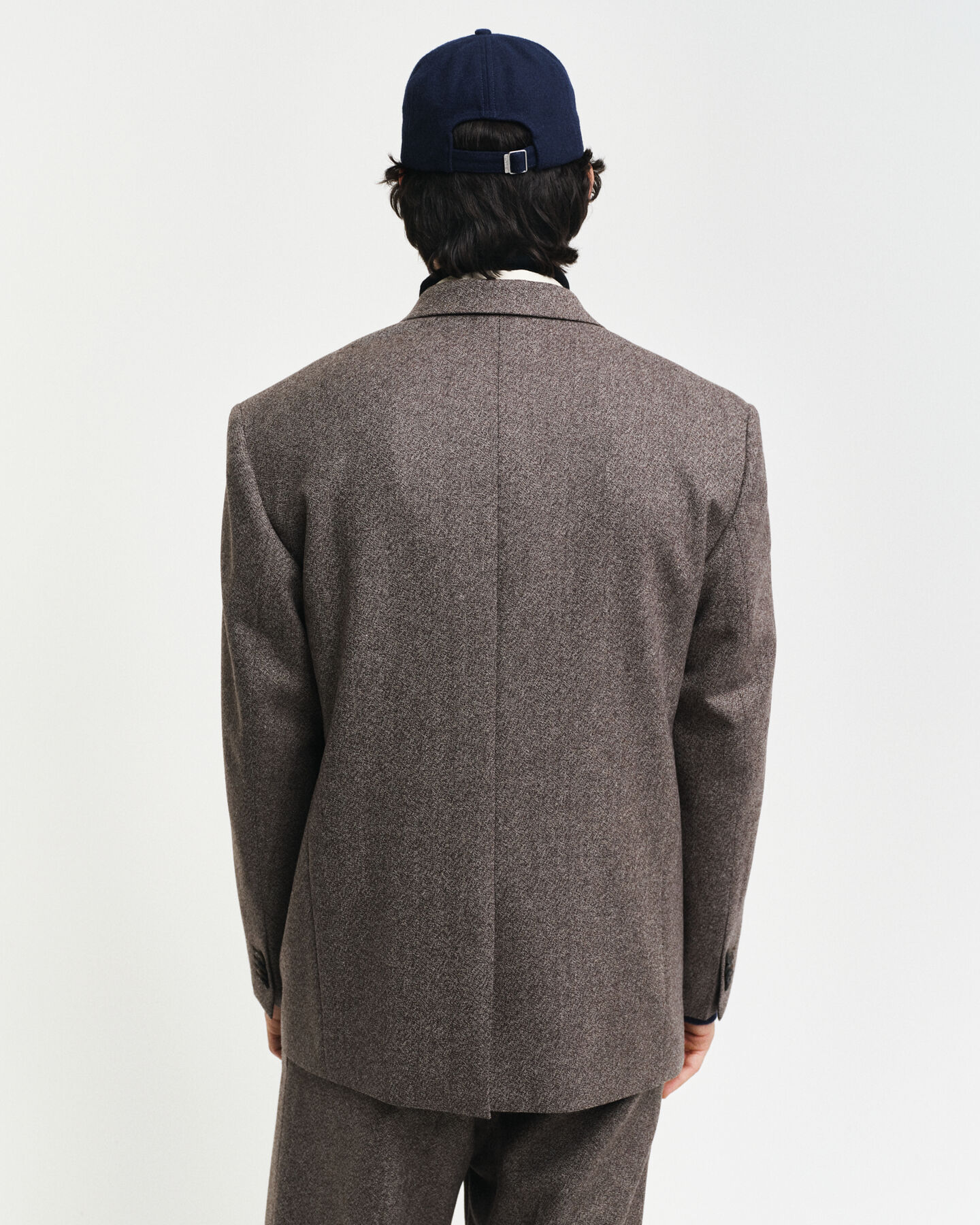 Relaxed Fit Moulin&eacute; Wool Suit Blazer