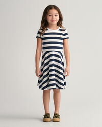 Girls Striped Spin Dress