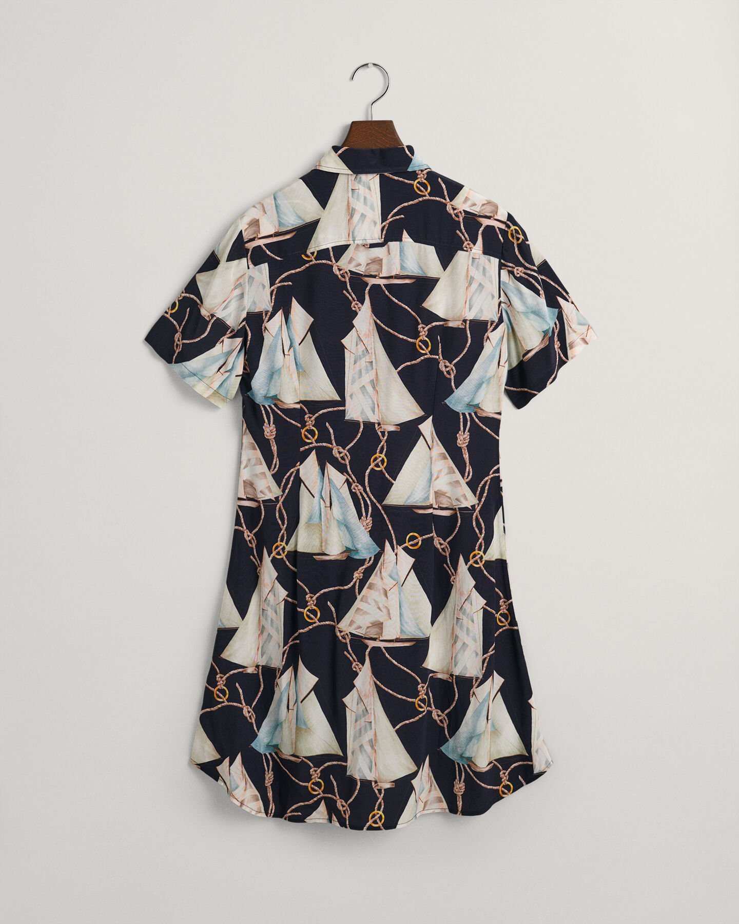 Slim Fit Sailing Print Shirt Dress