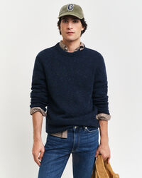 Wool Nepps Crew Neck Sweater