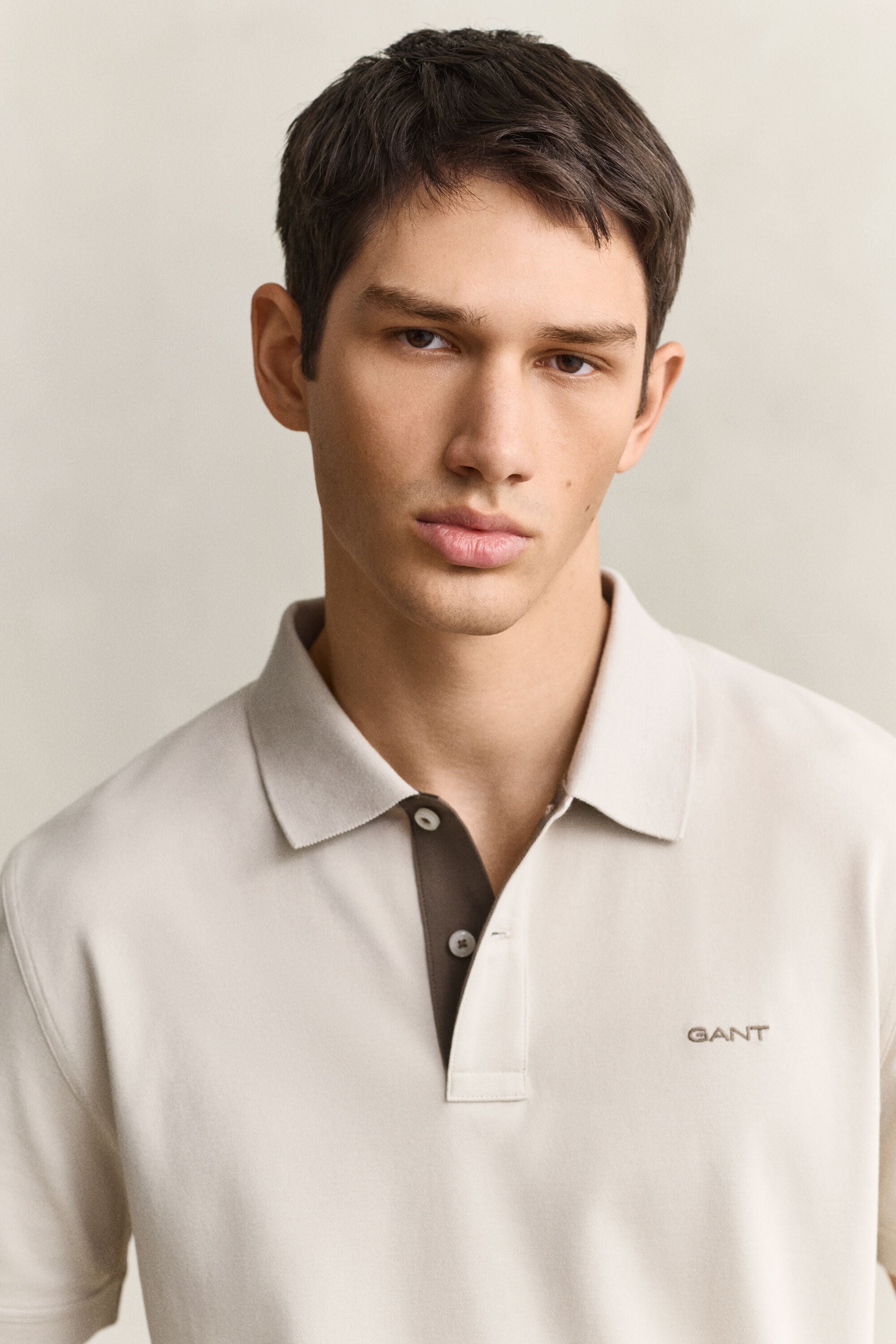 Contrast Piqué Polo Shirt