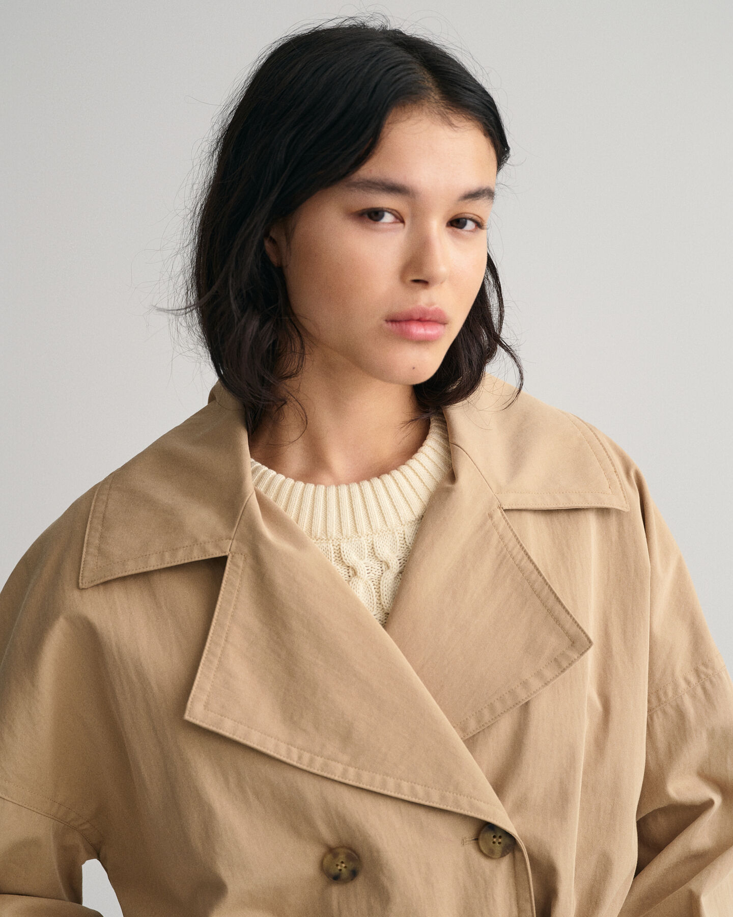 Cropped Trench Jacket