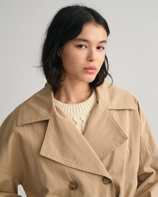 Cropped Trench Jacket