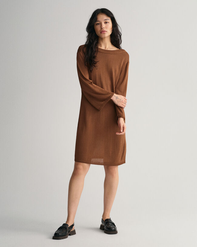 Open-Back Knit Dress