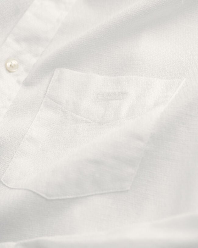 Regular Fit Textured Cotton Linen Shirt
