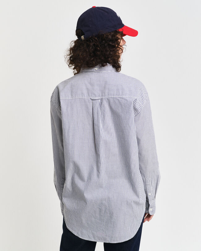 Relaxed Fit Striped Luxury Oxford Shirt