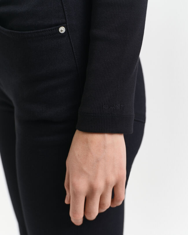 Ribbed Long Sleeve Turtleneck Top