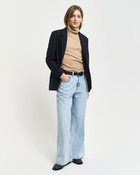 Ribbed Long Sleeve Turtleneck Top