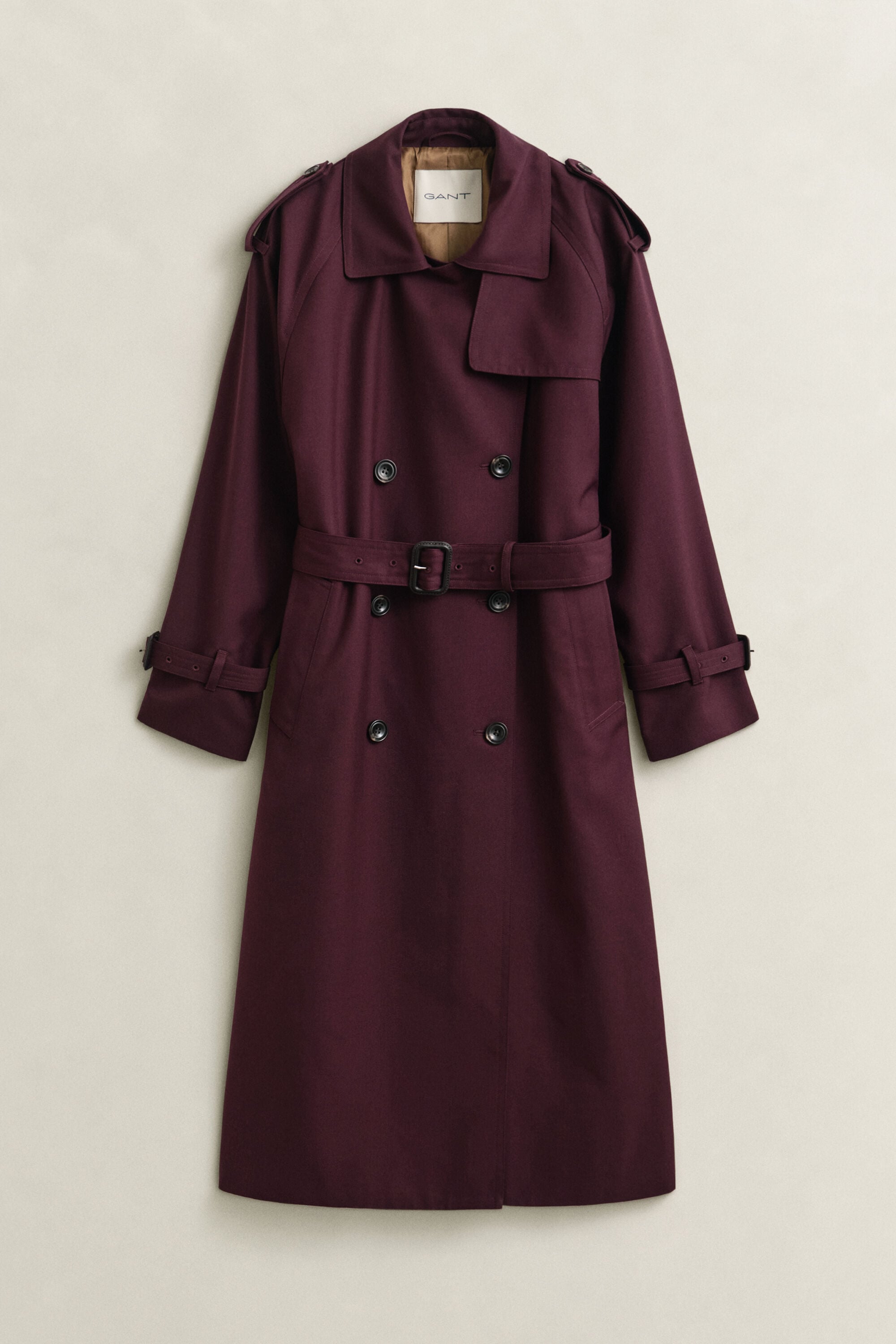 Wool Blend Trench Coat