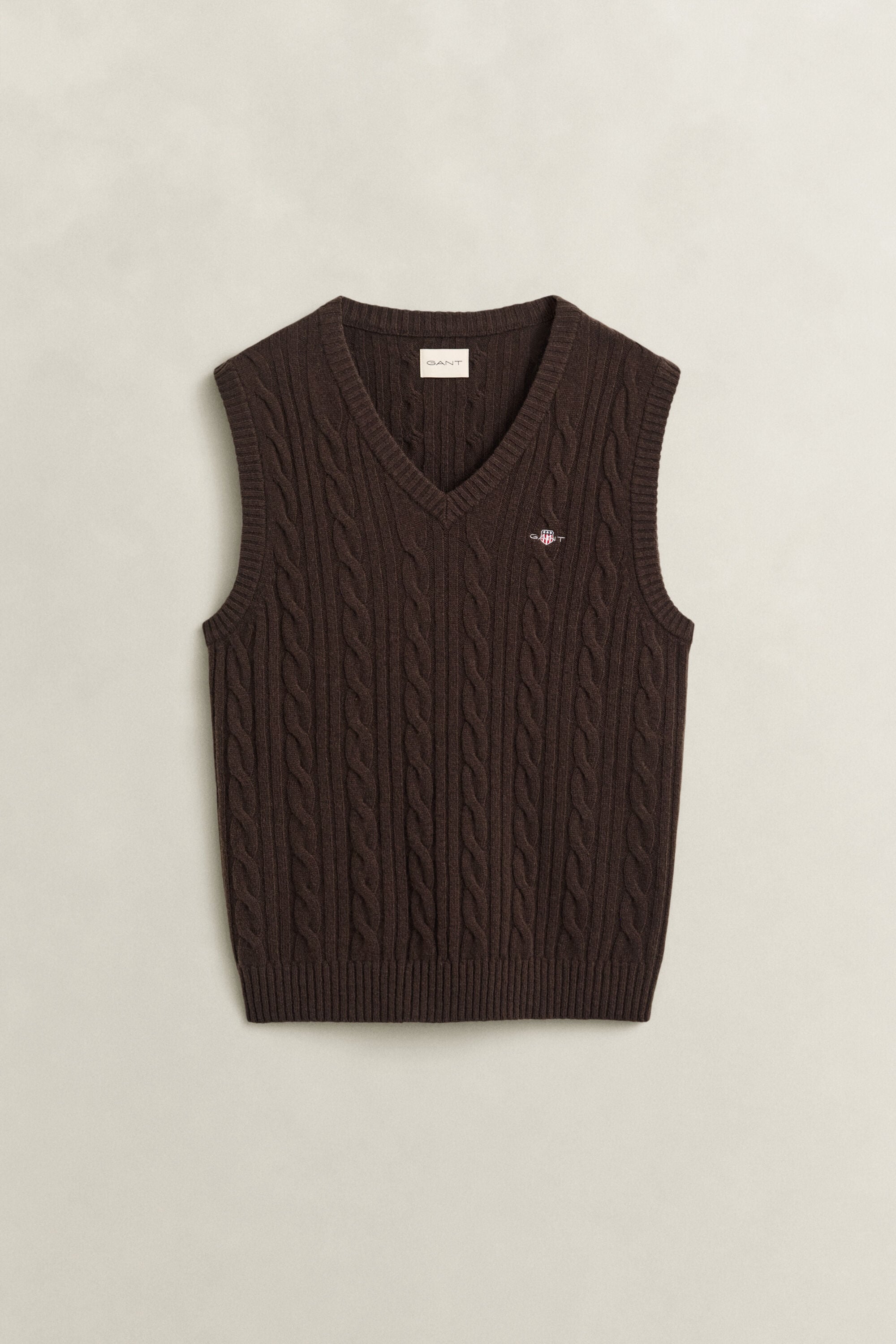 Lambswool Cable Knit Vest