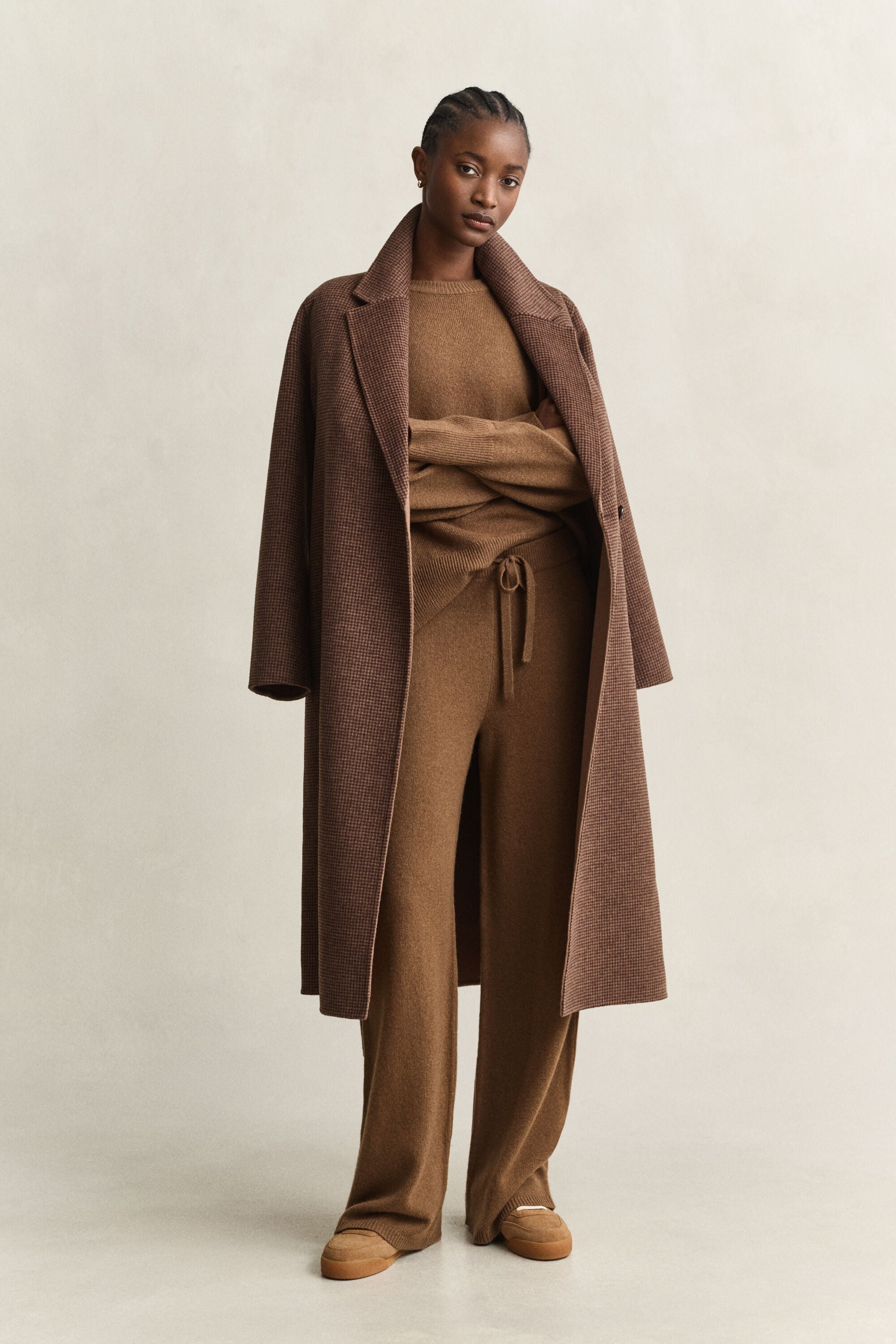 Wool Cashmere Blend Pants