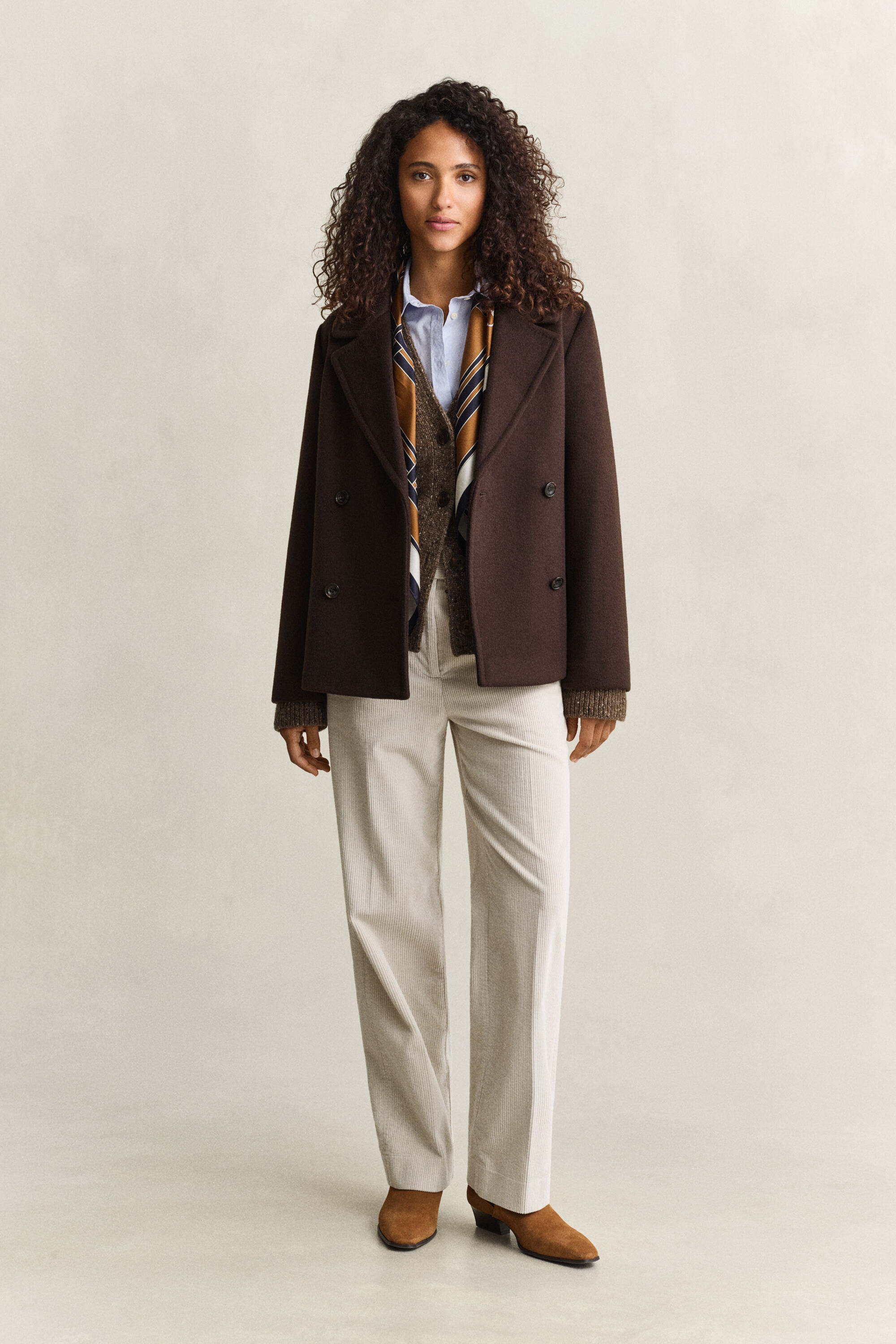 Wool Blend Nepps Cardigan
