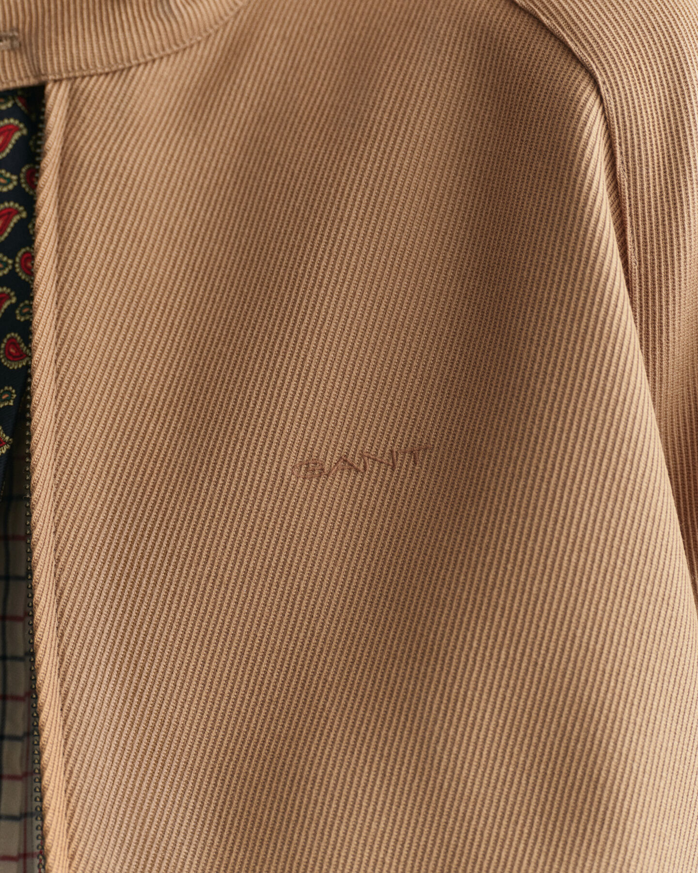 Wool Blend Harrington Jacket