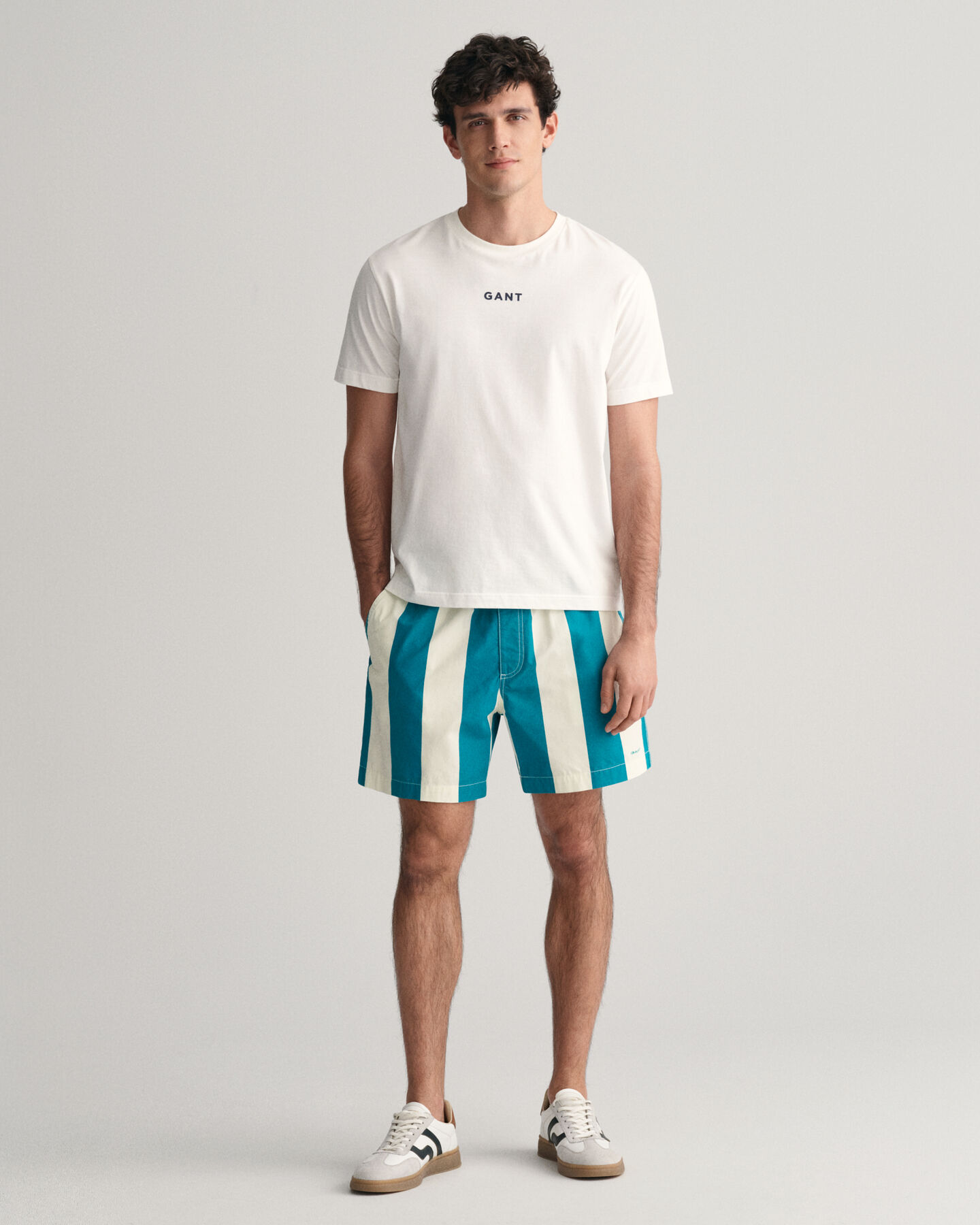 Striped Drawcord Shorts