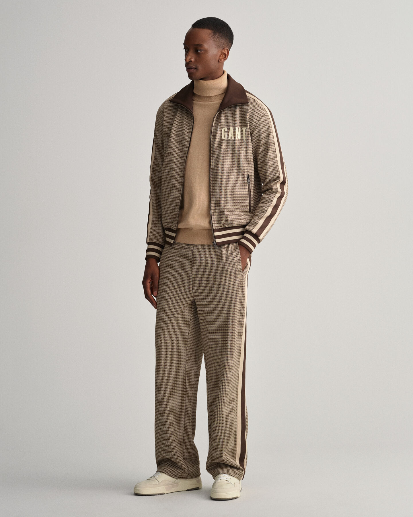 Houndstooth Tracksuit Pants