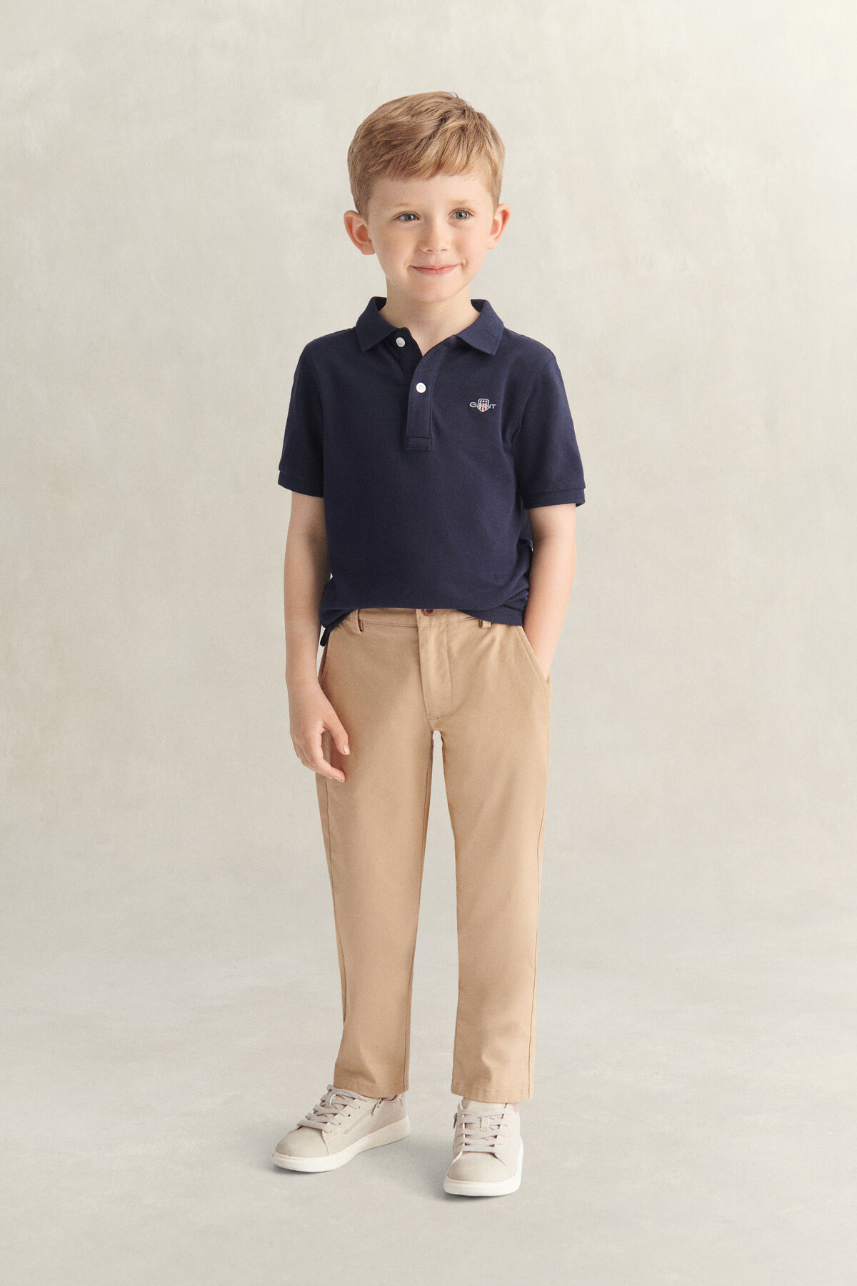 Boys Chinos — DARK KHAKI