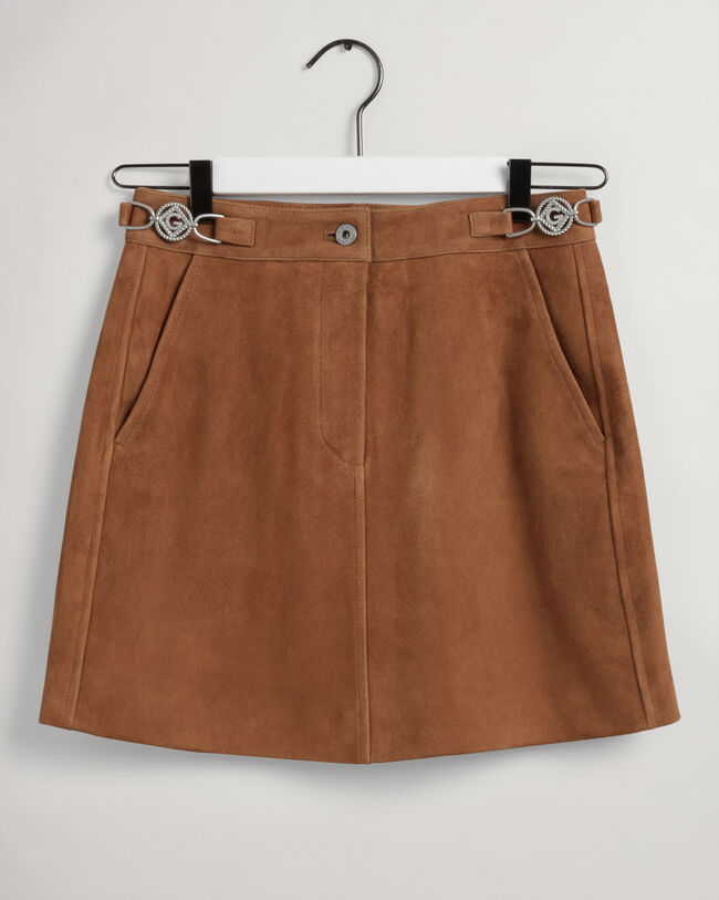 Iconic G Suede Mini Skirt