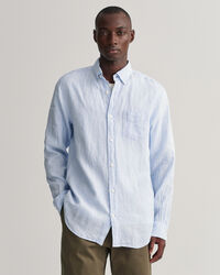 Regular Fit Striped Linen Shirt