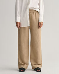 Linen Viscose Pull-On Pants