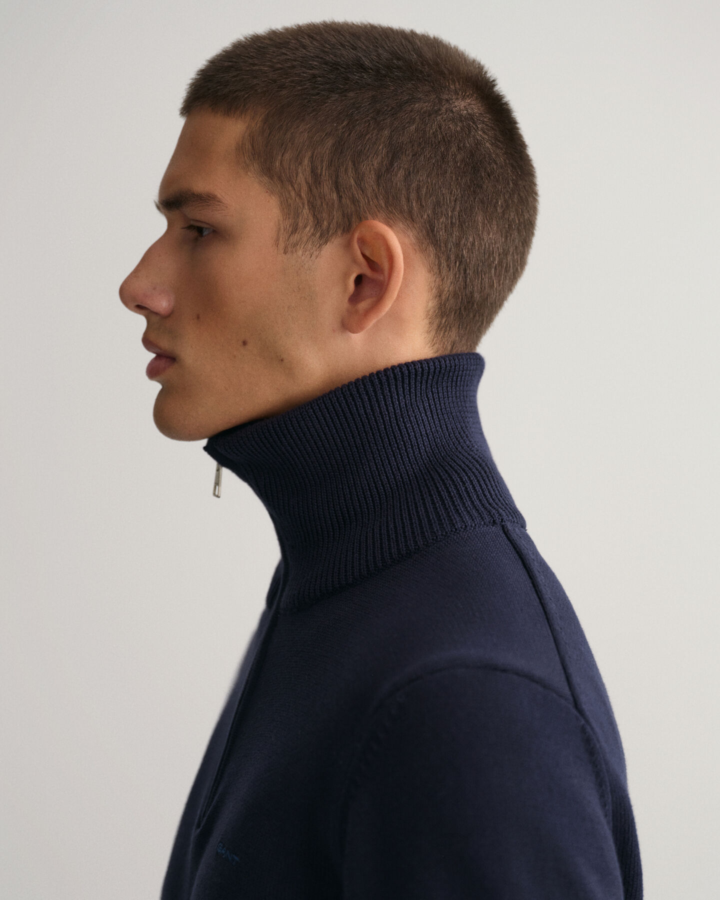 Supima Cotton Half-Zip Sweater