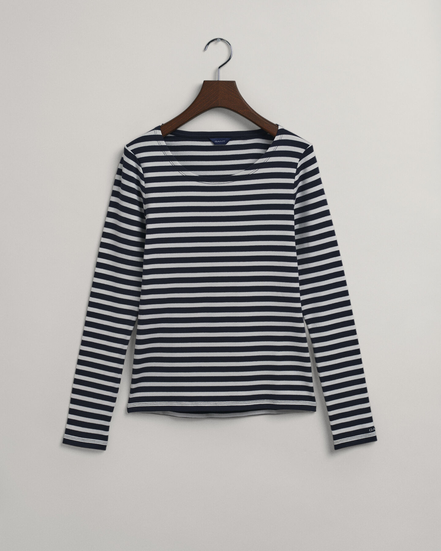 Striped Long Sleeve Ribbed T-Shirt