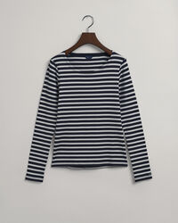 Striped Long Sleeve Ribbed T-Shirt
