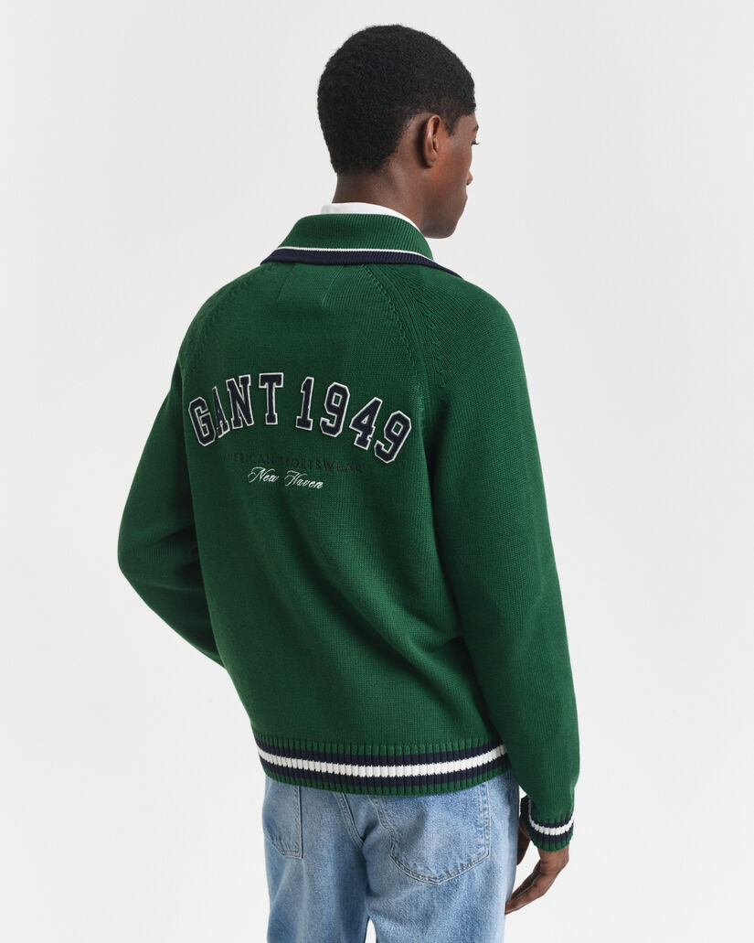 GANT 1949 Graphic Zipped Cardigan