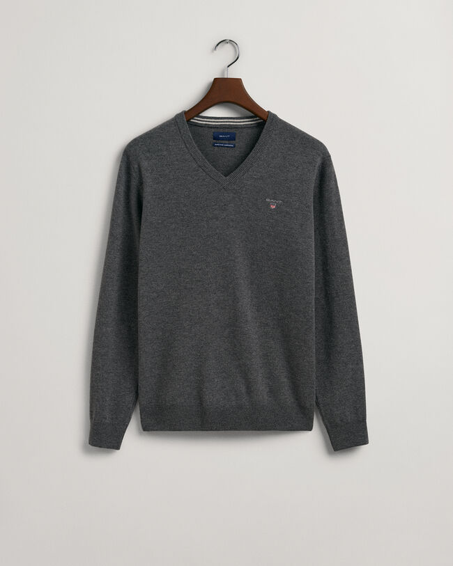 Super Fine Lambswool V-Neck Sweater
