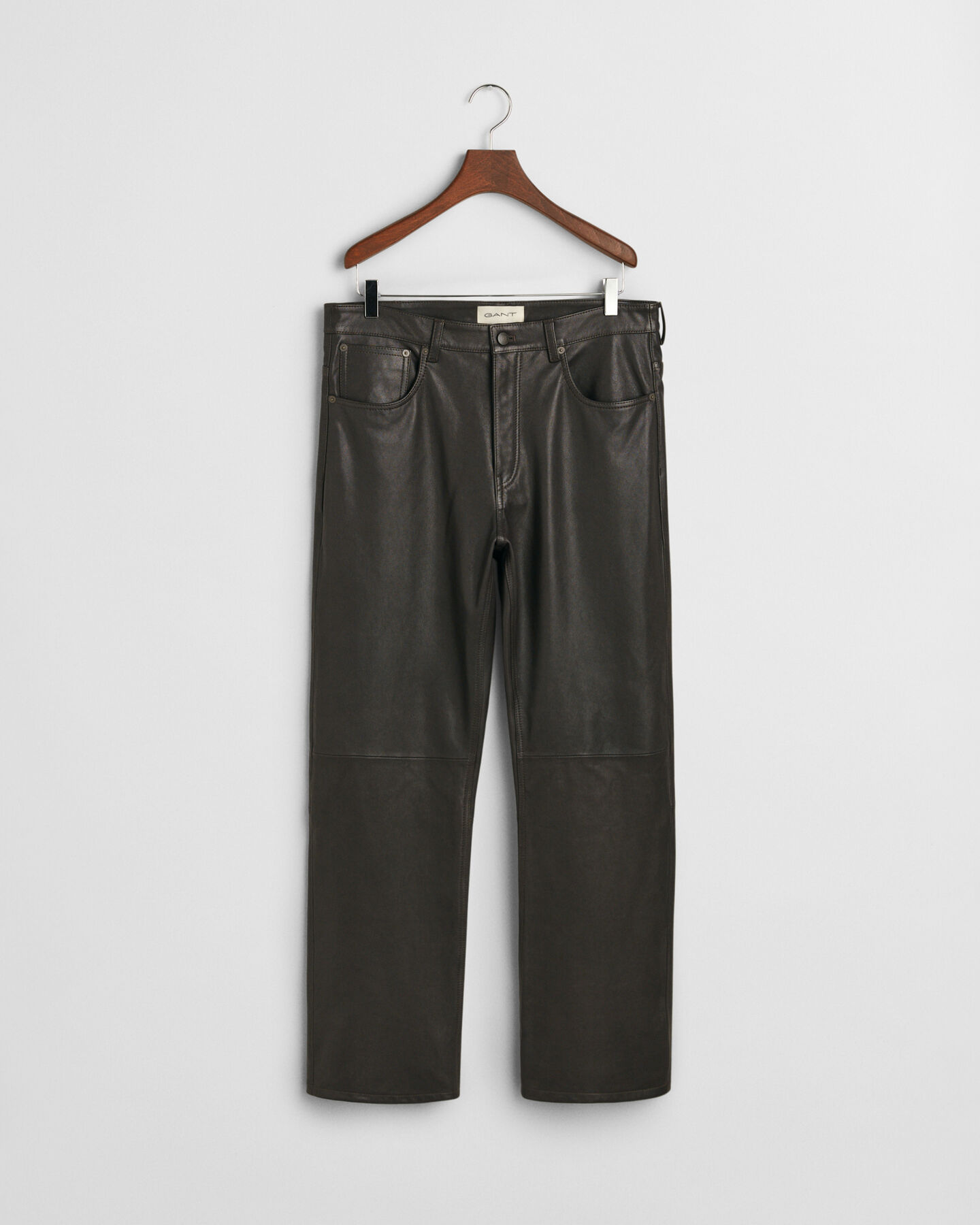 5-Pocket Leather Jeans