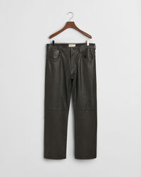 5-Pocket Leather Jeans