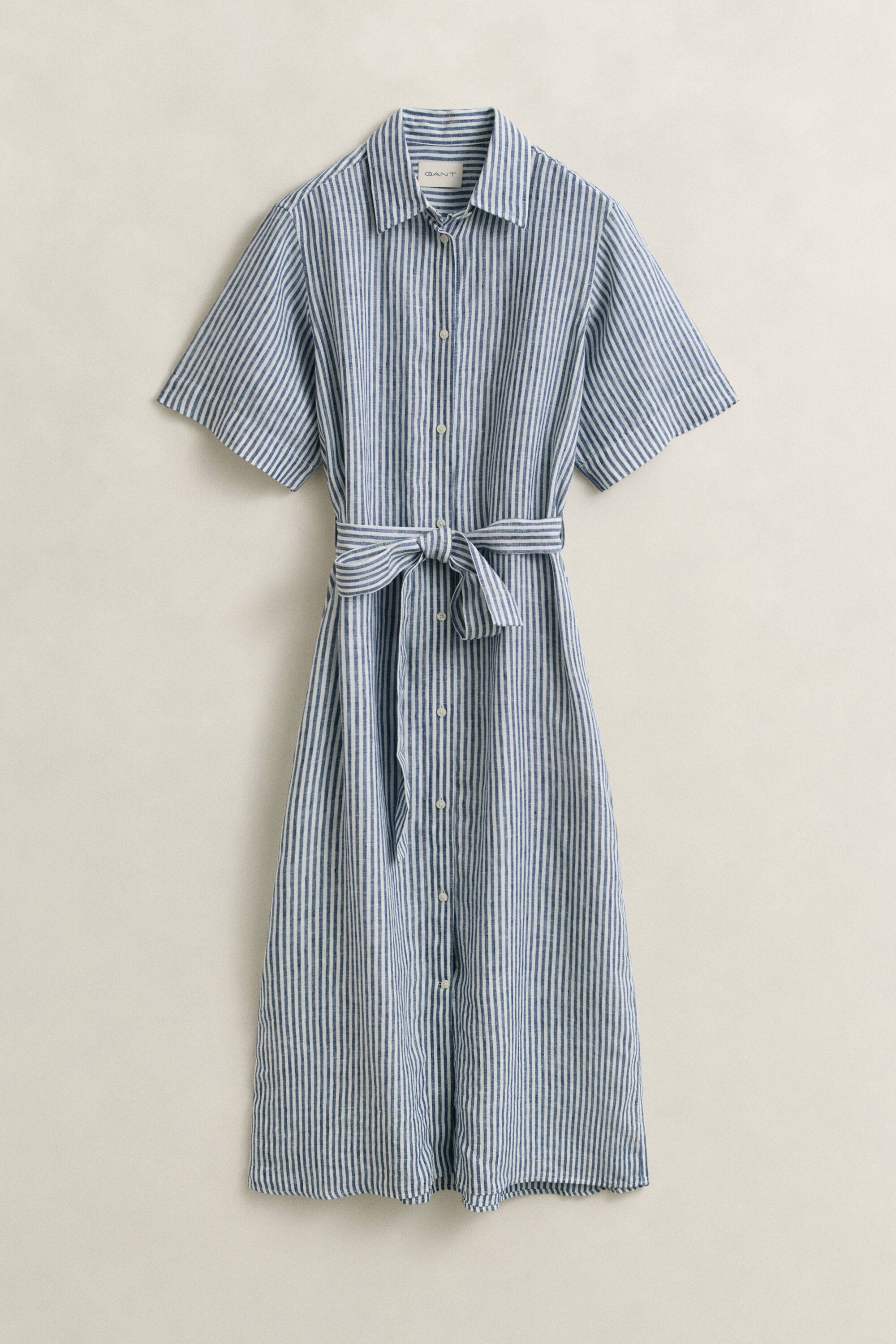 Striped Linen Shirt Dress