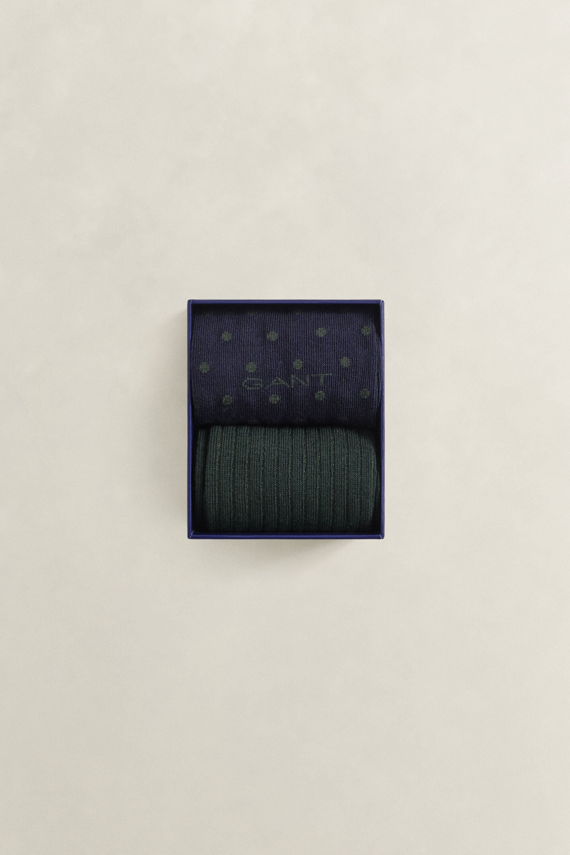 2-Pack Dotted & Ribbed Socks Gift Box