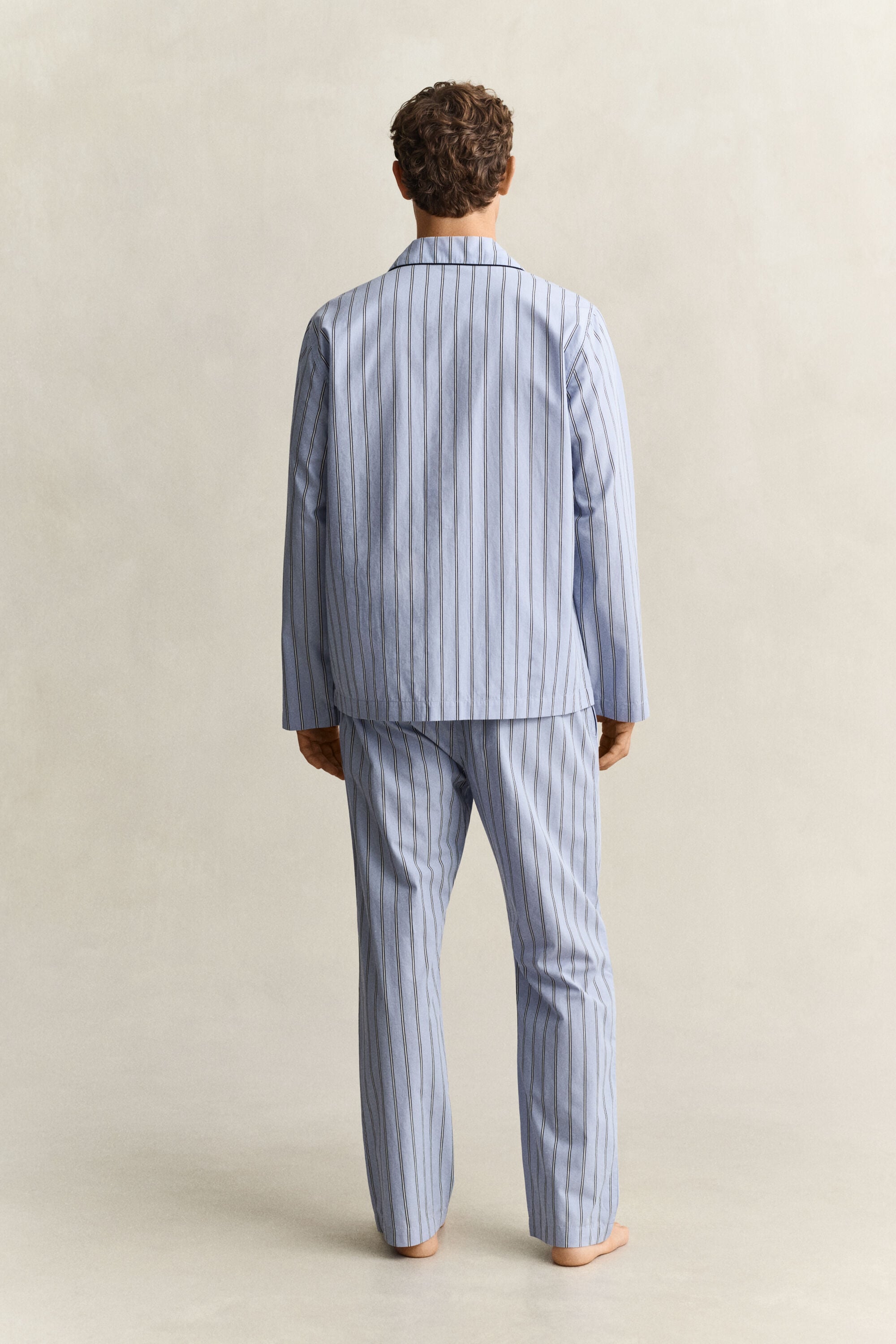 Striped Poplin Pajama Set