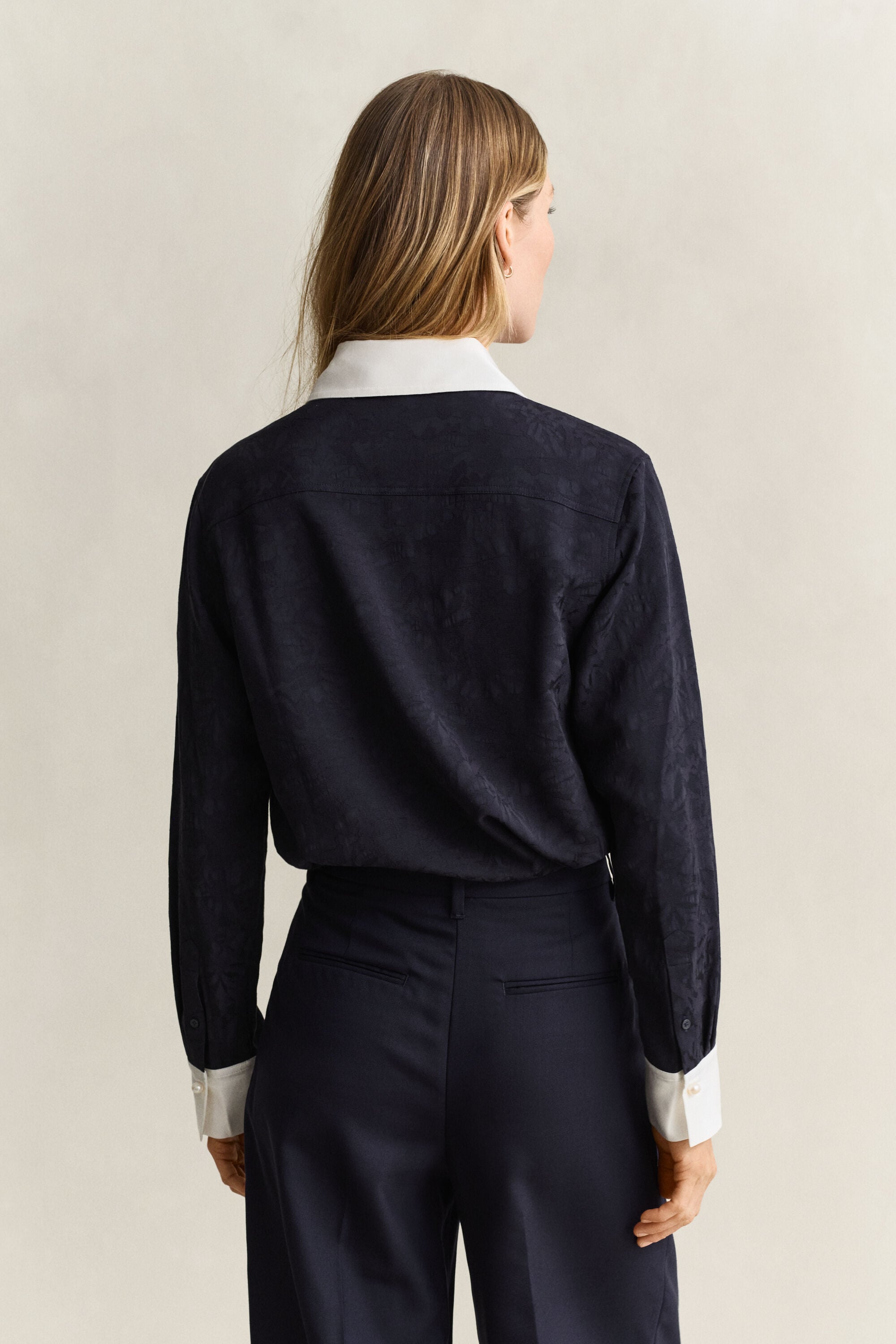 Jacquard Shirt — EVENING BLUE